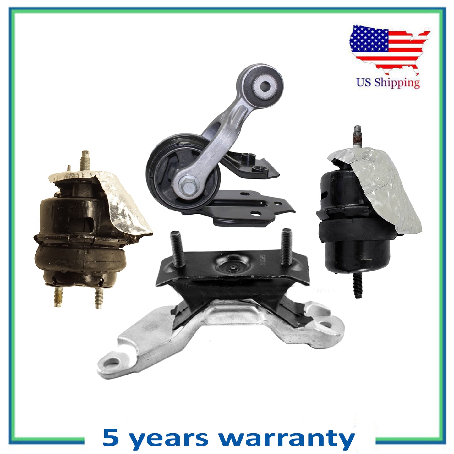 Engine & Trans & Torque Strut Mount For 2012-2013 Chevrolet Impala 4PCS 3.6L