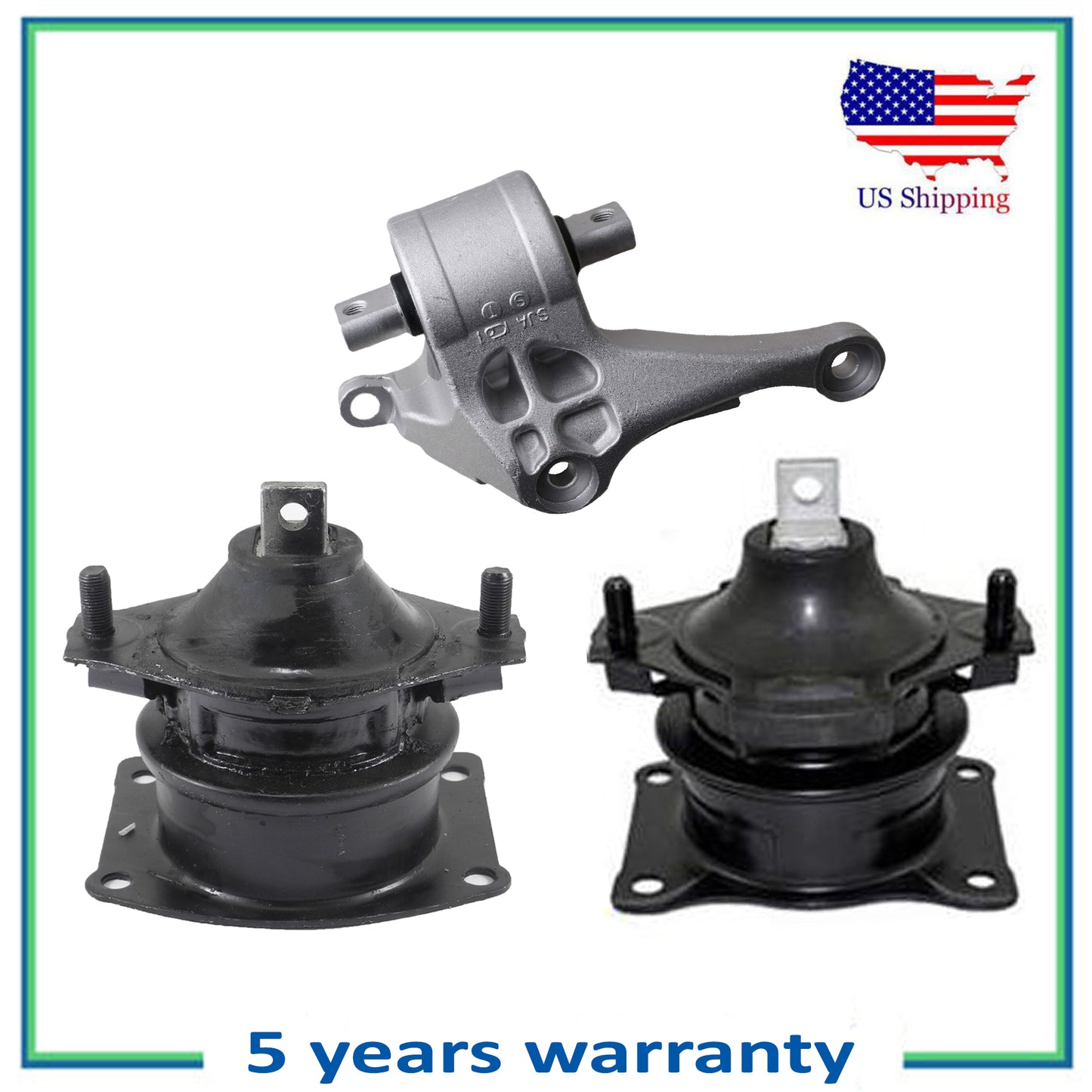 Set Hydraulic Engine Motor & Auto Transmission Mount For 2005-2008 Acura