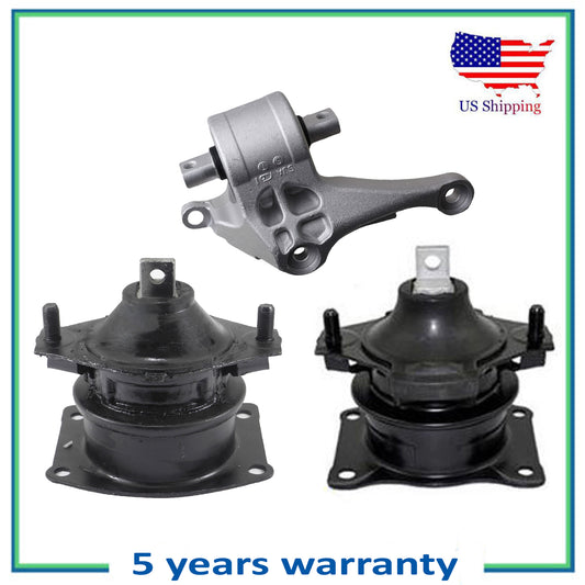 Set Hydraulic Engine Motor & Auto Transmission Mount For 2005-2008 Acura