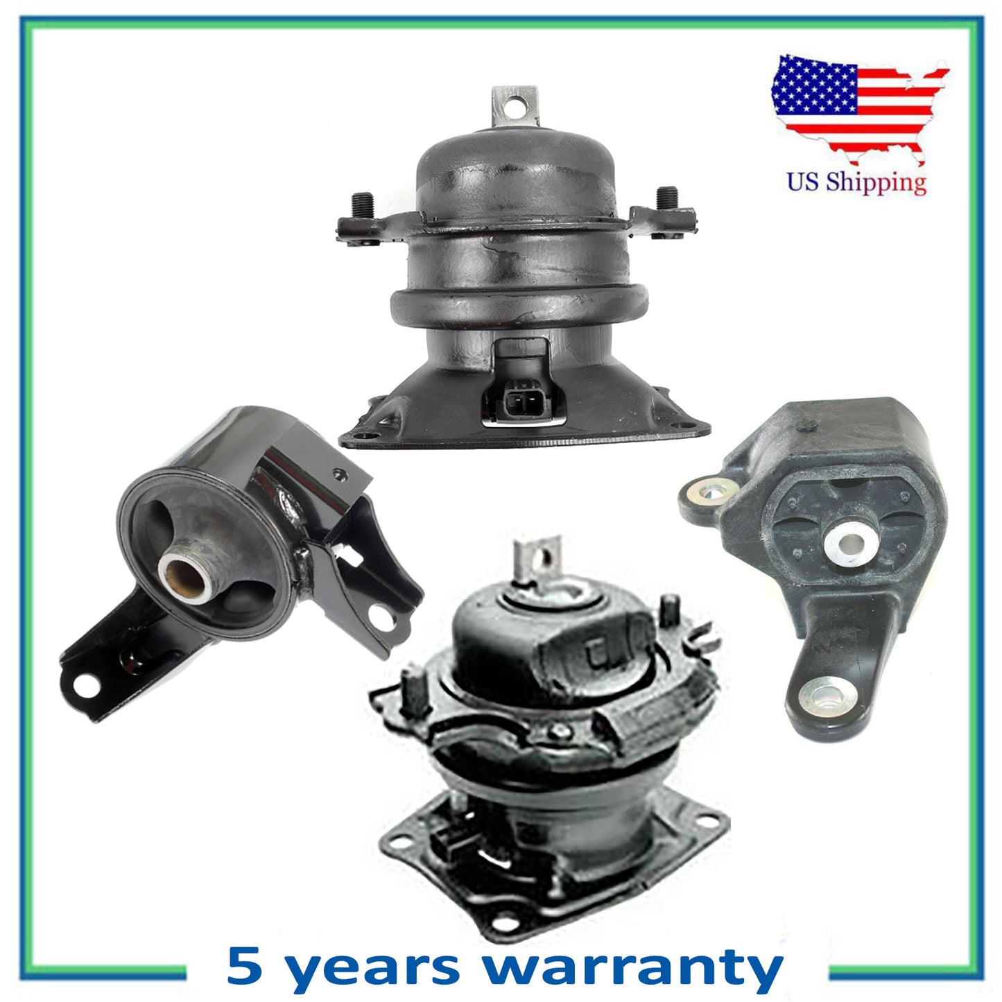 4PCS Moteur & Trans Montage pour Auto pour 11-13 Honda Odyssey 3.5L V6 5 Vitesse