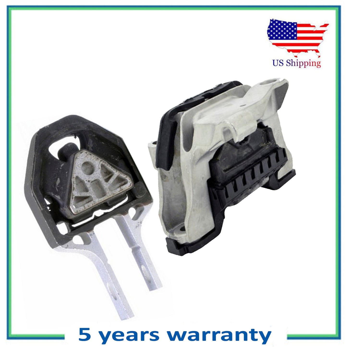 Set 2PCS Front & Rear Engine Motor Mount For 2013 2014 205 2016 Dodge Dart 2.4L