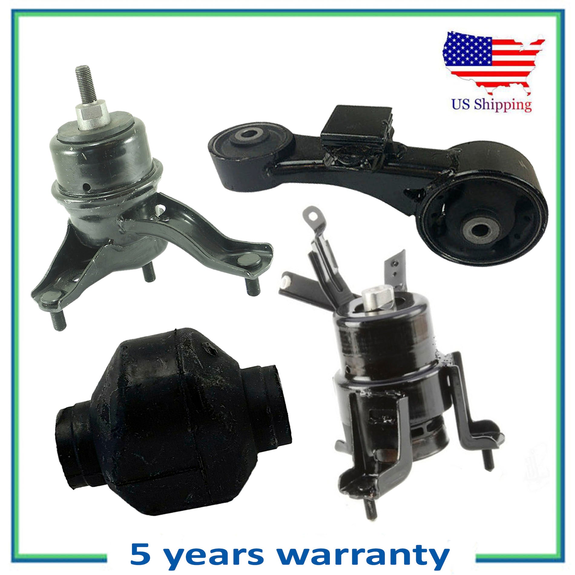 Set Engine Motor & Engine Torque Strut Mount For 13-15 Lexus RX350 3.5 ...