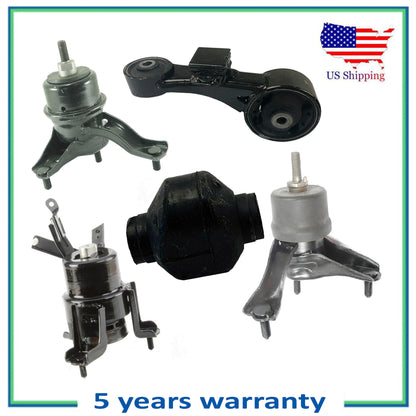 Set 5PCS Engine Motor & Auto Trans Mount For 13-15 Lexus RX350 GAS 8spd AWD