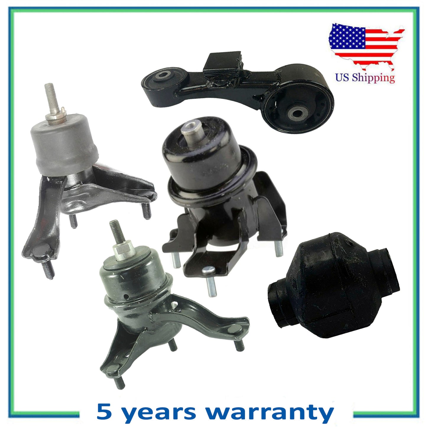Set 5PCS Engine Motor & Auto Trans Mount For 10-12 Lexus RX350 3.5L Gas AWD FWD