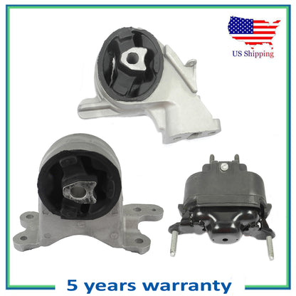 3PCS Motor & Trans Mount For 07-09 Pontiac G6 Saturn Aura 08-12 Malibu 3.6L