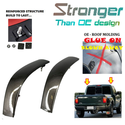 LH RH 2PCS Upgraded Roof Molding For 98-11 Ford Ranger T7 Toreador Red Metallic
