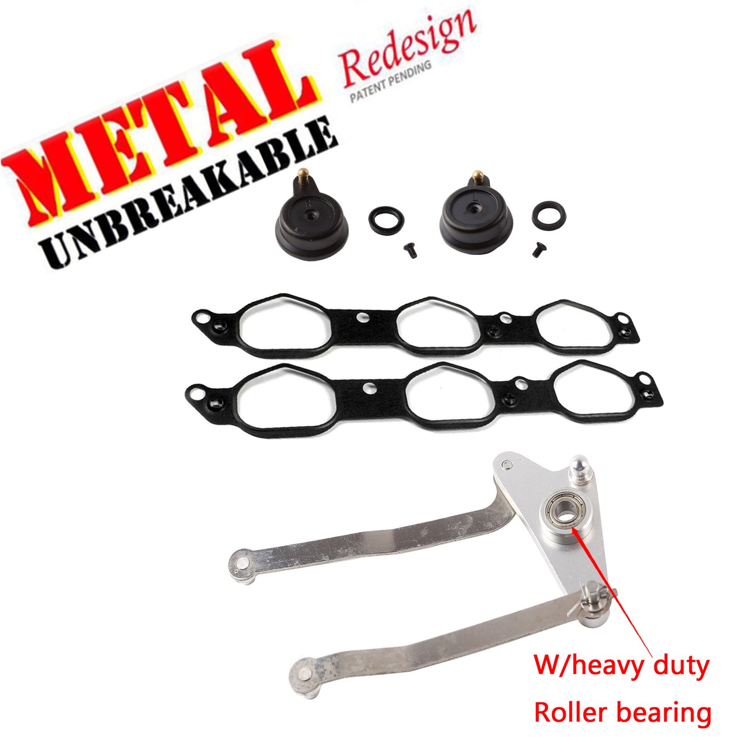 Metal Air Intake Manifold Repair Kit w/Bearing & Arms RK5857 For Mercedes ML350