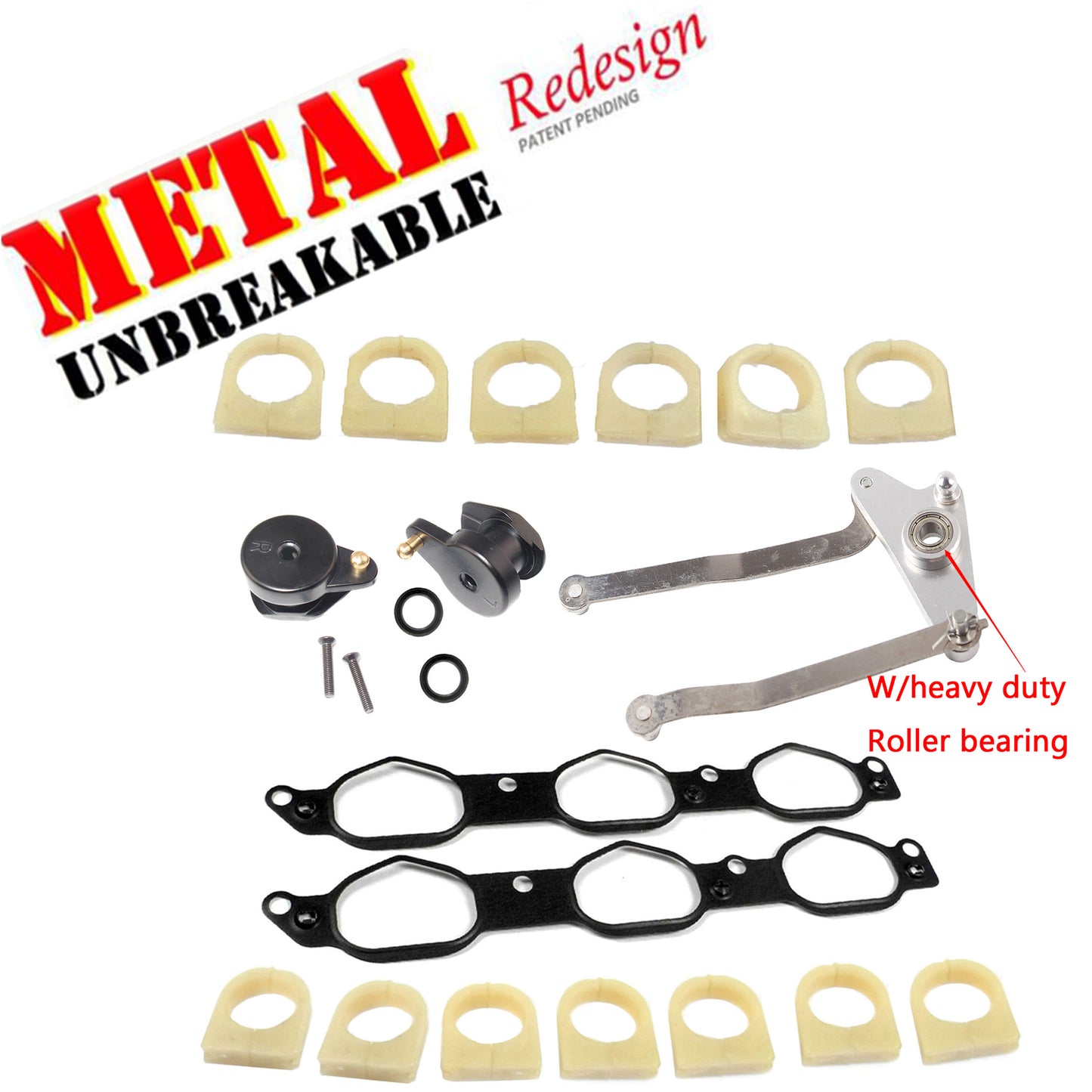 Aire Admisión Colector Reparación Kit Con / Rodamiento & Arms Para Mercedes