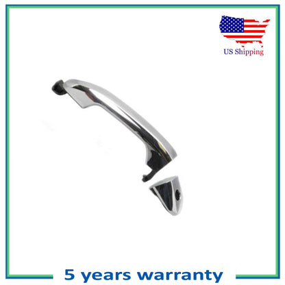 Front Left Outside Door Handle For 2014-2015 Chevy Silverado GMC Sierra Chrome