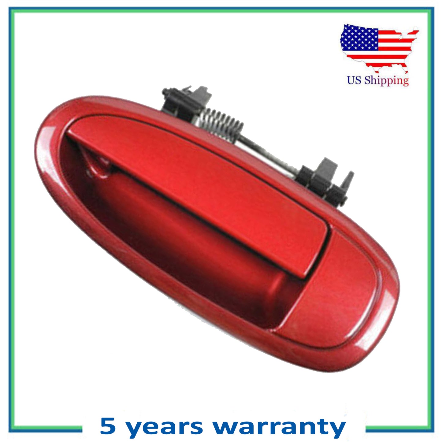 Rear Left Outer Outside Door Handle For 1995-1999 Toyota Avalon Sunfire Red 3K4