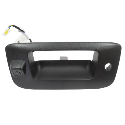 Tailgate Handle Bezel W/Camera Assembled & 8M Cable Black For 07-14 GMC Sierra