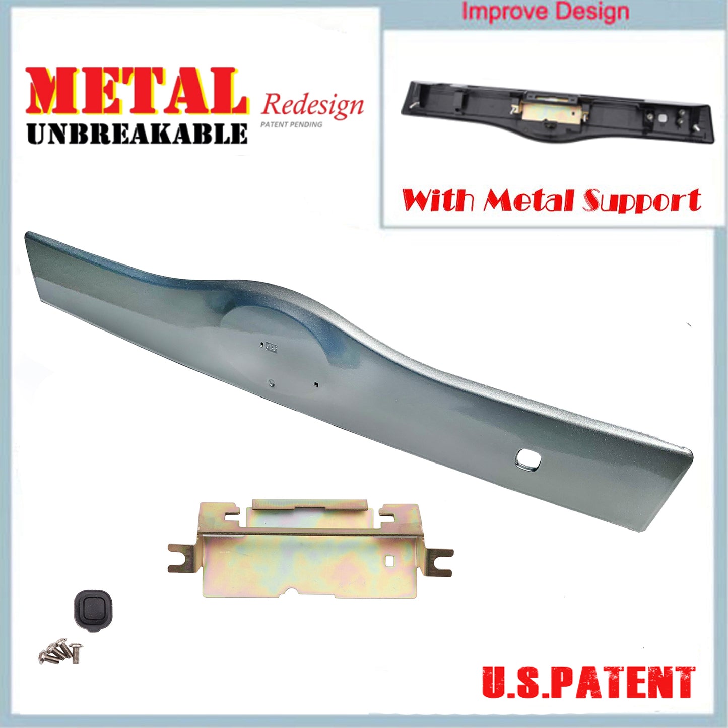 Rear Exterior Tailgate Liftgate Handle Garnish For 1C0 Silver 04-09 Toyota Prius