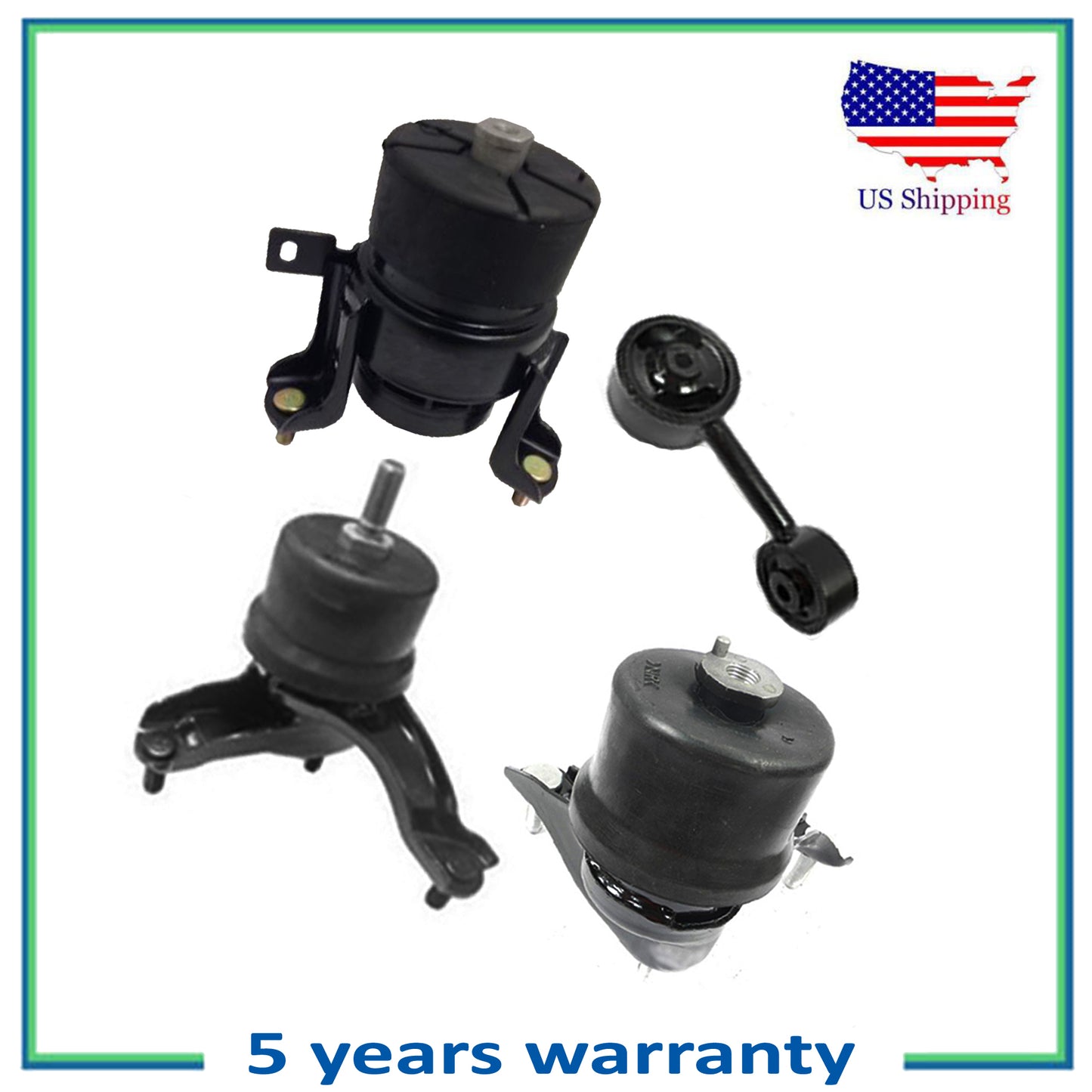 Engine Motor & Trans Mount For 01-03 Toyota Highlander 3.0L 4270 4287 4206 4207